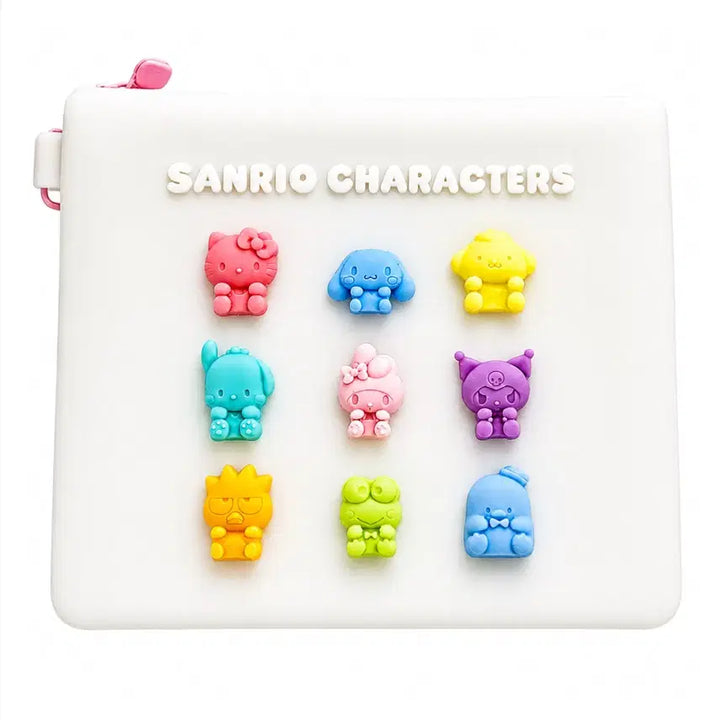 [BUNJANG] Sanrio Characters Gummy Candy Silicone Flat Pouch / 일본가) 산리오 캐릭터즈 구미캔디 플랫 파우치 실리콘 파우치