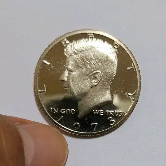 [BUNJANG] 1973 US Kennedy Half Dollar 50 Cent Matte Proof Coin / 미국 1973년(s) 케네디 하프달러 50센트 무광프루프 주화(외국동전)