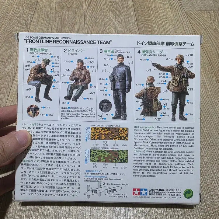 [BUNJANG] Tamiya 1/35 German Tank Unit Field Reconnaissance Team Model Kit (Old Version) / 고전프라 타미야 1/35 독일 전차부대 전선 정찰팀 구판