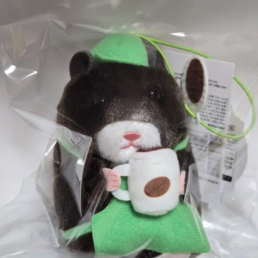 [BUNJANG] Parade Sukeroku Cafe Staff Hamster Mascot Keyring Plush / [새상품]퍼레이드 스케로쿠 카페 점원 햄스터 마스코트 키링 인형