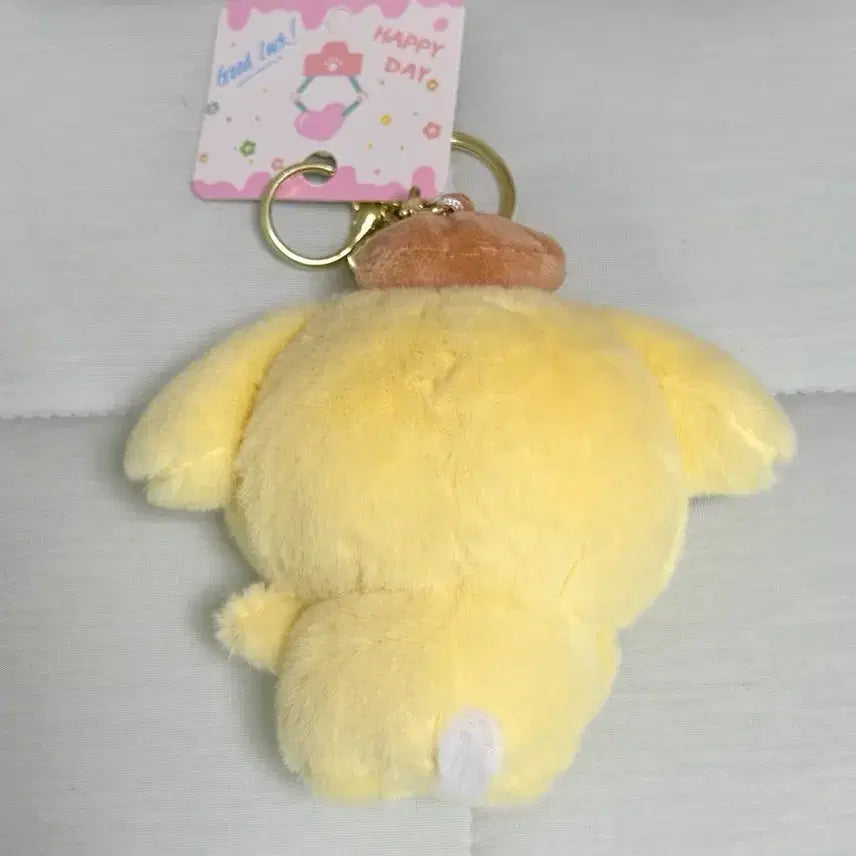 [BUNJANG] Sanrio Pompompurin x Monjakku Usagi Collaboration Plush Keychain / 산리오 폼폼푸린 X 먼작귀 우사기 콜라보 인형키링