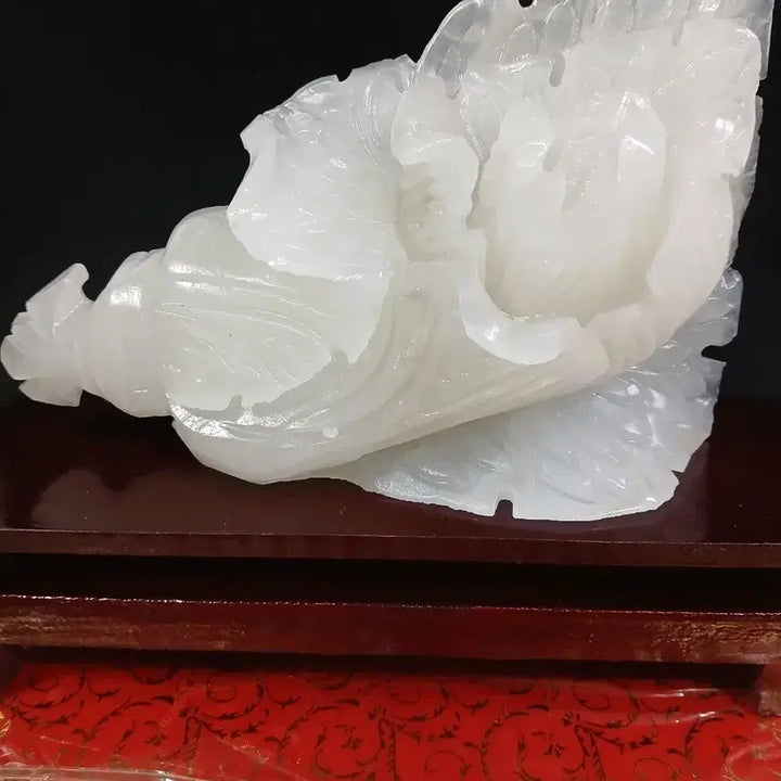 [BUNJANG] White Jade Cabbage Sculpture / 백옥 배추 조각