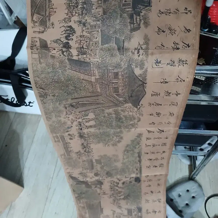 [BUNJANG] Antique Scroll Painting and Calligraphy Scroll / 고서화 족자 옛 그림 서예 족자 약7미터