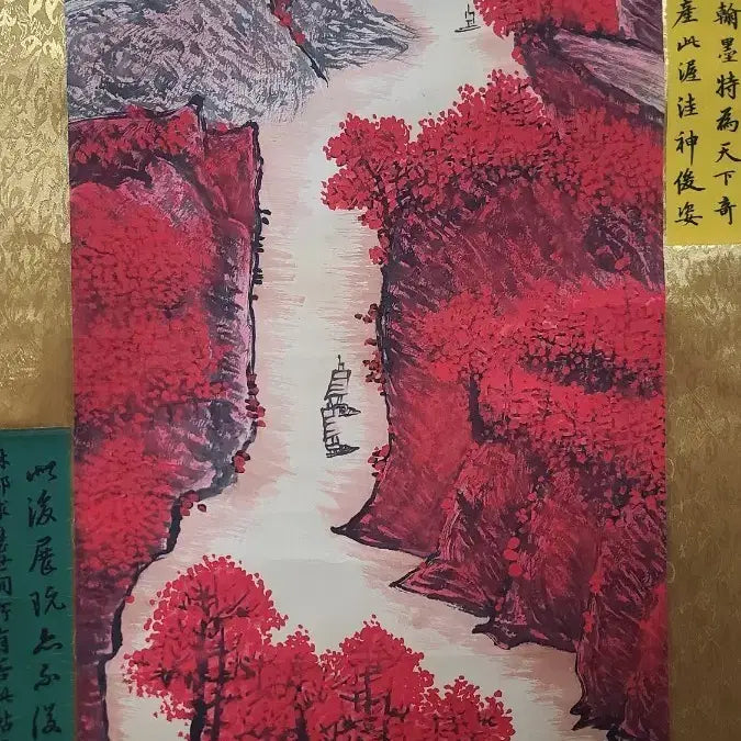 [BUNJANG] Chinese Traditional Landscape Scroll Painting / 중국 명품 육필 산수화 A