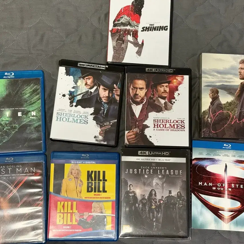 [BUNJANG] Bundle Set: Alien, Sherlock Holmes 1 &amp; 2, The Shining, First Man, Kill Bill 1 &amp; 2, Justice League, Man of Steel Blu-ray Collection / 블루레이 일괄
