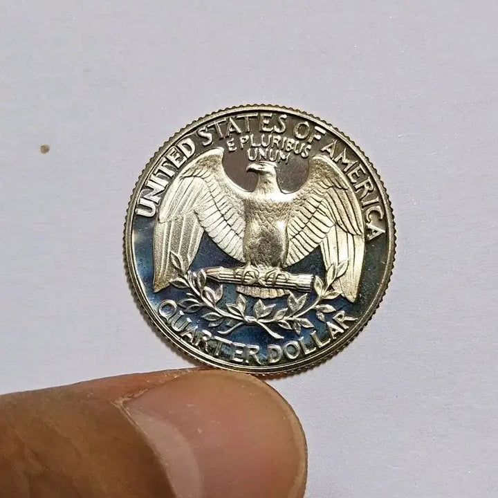 [BUNJANG] 1980 Washington Quarter Dollar 25 Cent Matte Proof Coin / 미국 1980년(s) 워싱턴 쿼터 달러 25센트 무광프루프 주화(외국동)