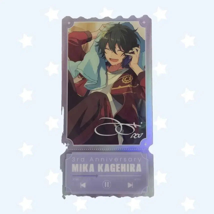 [BUNJANG] Mika Kagehira 3rd Anniversary Acrylic Ticket / 카게히라 미카 3주년 한스타 과금 아크릴 티켓