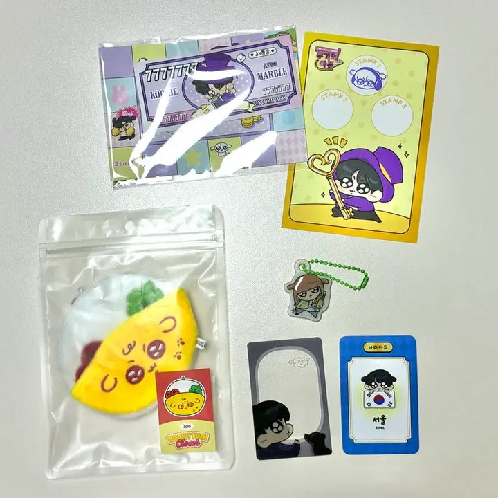 [BUNJANG] BTS Jungkook Comeback Celebration Cafe Exclusive Marble Box + Jungkook Keychain / 방탄소년단 컴백기념 생일카페 꾸기의 마블 특전박스+정국키링