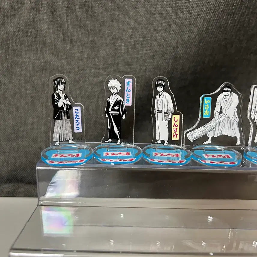 [BUNJANG] Gintama Chibi Acrylic Set Gintoki, Takasugi, Sougo, Kagura, Hijikata / 은혼 치비아크릴 세트 긴토키 타카스기 소고 카구라 히지카타