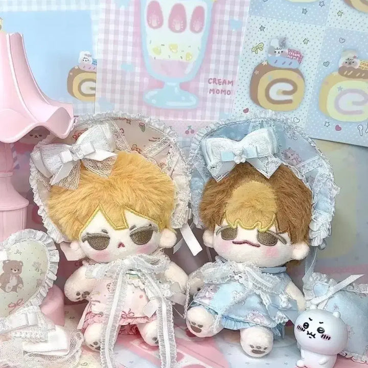 [BUNJANG] 10cm Doll Wardrobe Bonnet Blue / 10cm 솜인형 옷장 보닛 블루