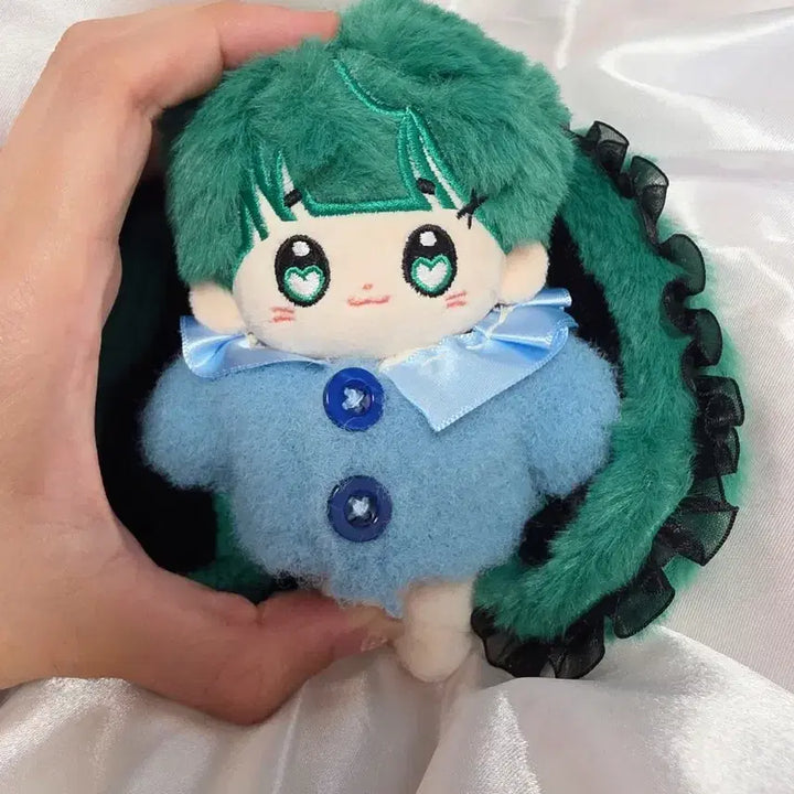 [BUNJANG] 10cm Doll Clothes Blue Knit / 10cm 솜인형 옷장 블루니트