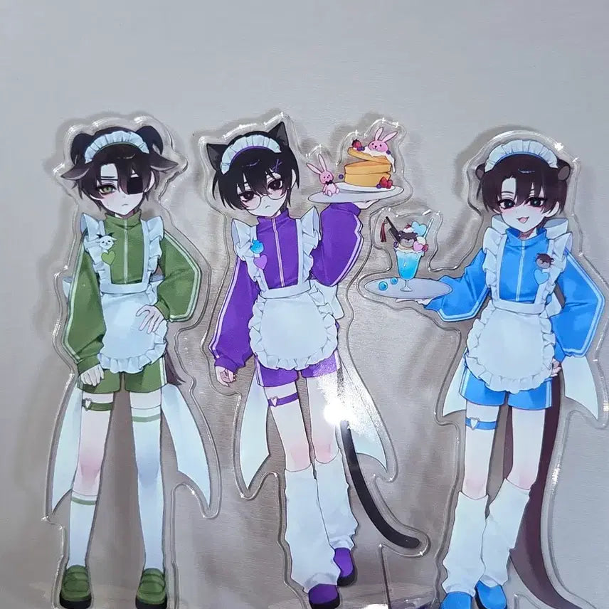 [BUNJANG] Jersey Maid Acrylic + Postcard Set (Kai Chu | Choi Yo Won | Baek Sa Heon) / 괴출 괴담출근 아크릴+엽서 져지메이드 메이드