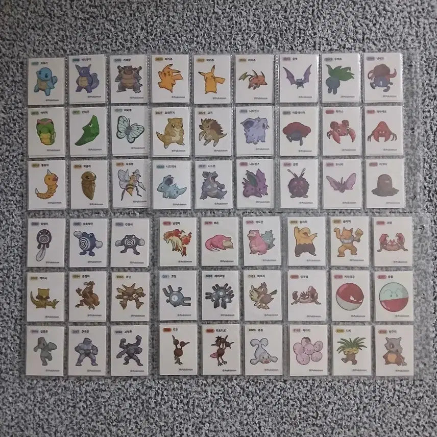 [BUNJANG] Pokemon Sticker Collection (163 Variants) - Season 2 Complete Set / 포켓몬띠부씰시즌2 완성본(163종)