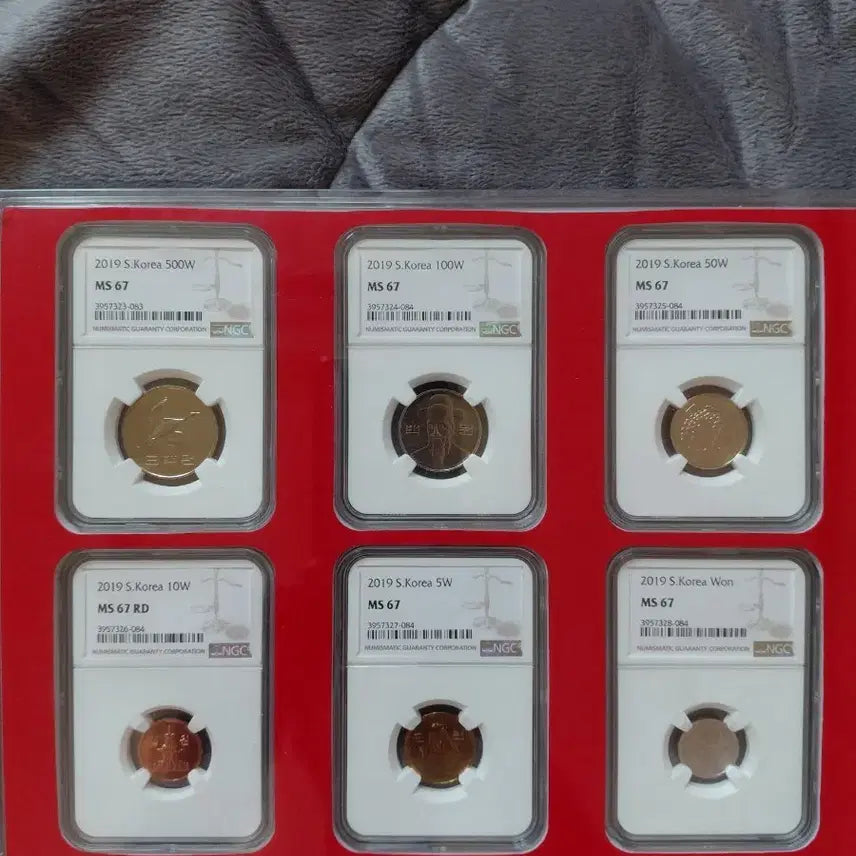 [BUNJANG] 2019 Republic of Korea Coin Set NGC MS 67 Graded / 2019 대한민국 주화 세트 NGC 67등급