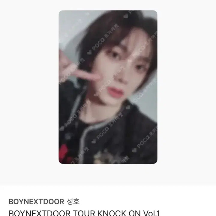 [BUNJANG] BOYNEXTDOOR Sung-ho Photocard / 보이넥스트도어 성호 포토카드 양도