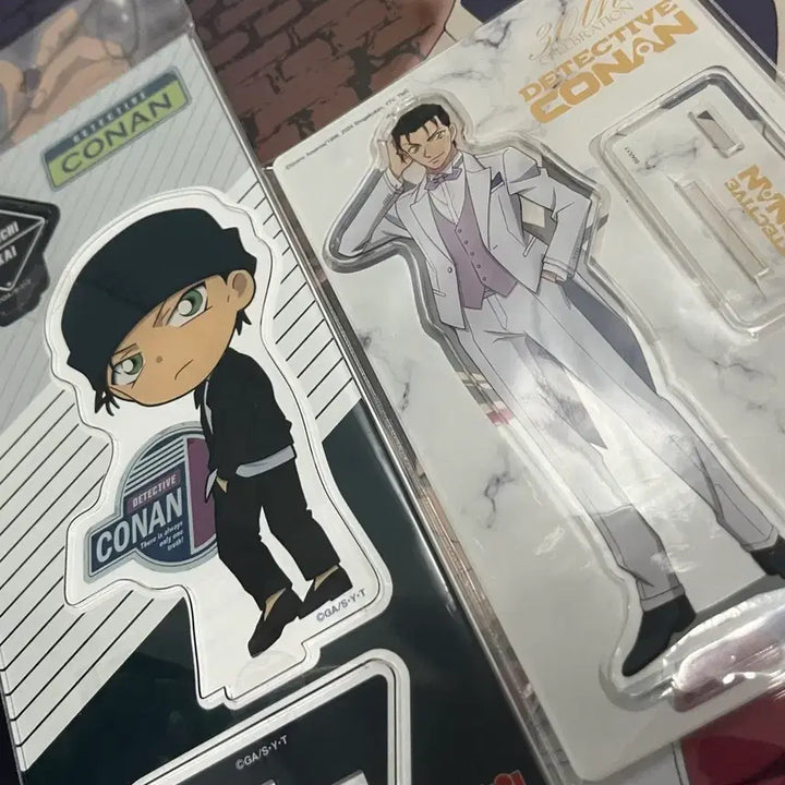 [BUNJANG] Detective Conan Akai Shuichi &amp; Gin Acrylic Stand Bundle Set / 일괄 명탐정 코난 아카이 슈이치 진 아크릴 스탠드 코난