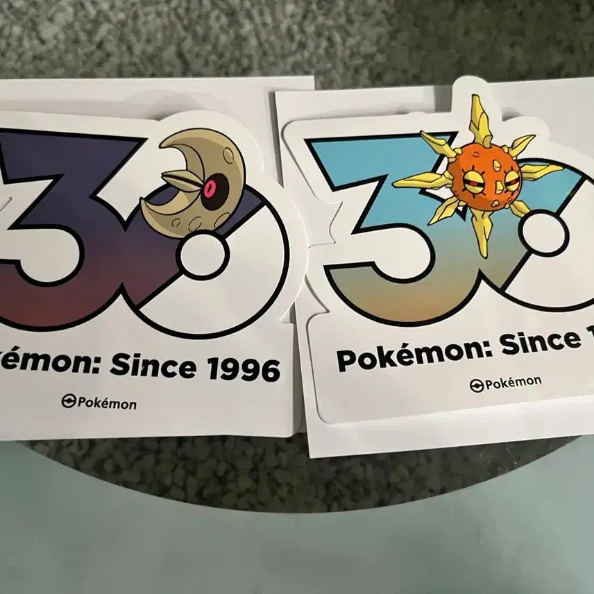 [BUNJANG] Pokemon 30th Anniversary Sticker Set - Solrock &amp; Lunatone / 포켓몬 30주년 스티커 솔록+루나톤