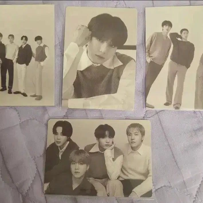 [BUNJANG] BTS Jungkook Monochrome Photocard / BTS &amp; JK Monochrome Photocard (Lot of 4)