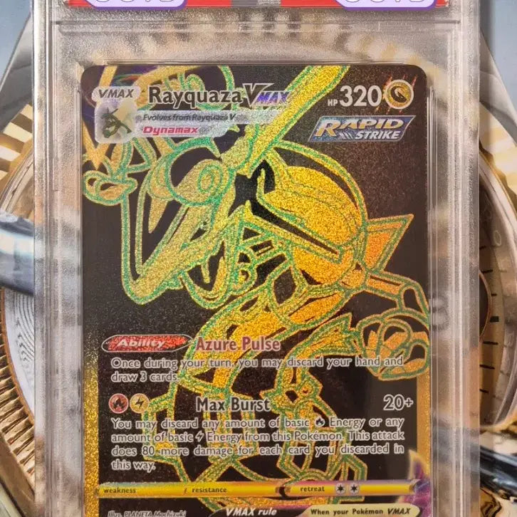 [BUNJANG] Pokemon TCG Rayquaza VMAX Gold Card (2022 - North America) PSA 10 / 등급카드 PSA10 포켓몬카드 북미판 2022 레쿠쟈 VMAX 골드