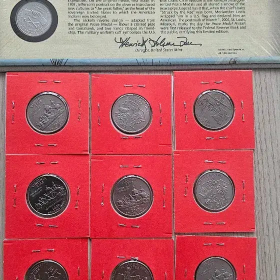 [BUNJANG] US Peace Dollar 25 Cent Nickel Coin Set Bundle / 미국 평화 메달 25센트 니켈 주화 세트 일괄