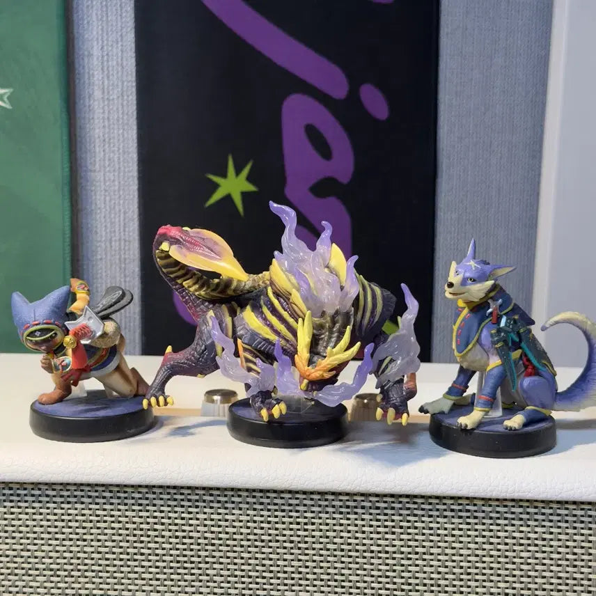 [BUNJANG] Monster Hunter Rise Amiibo 3-Figure Bundle Set / 몬스터헌터 라이즈 아미보 3종 일괄