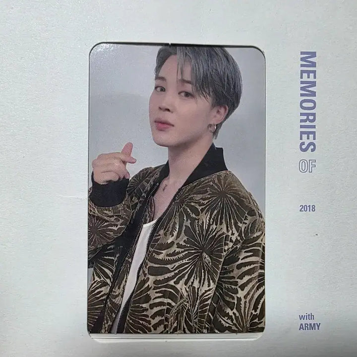 [BUNJANG] BTS 2018 Memories Blu-ray Jimin Photocard / bts 2018 메모리즈 블루레이 /지민