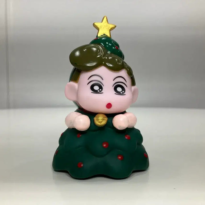 [BUNJANG] Christmas Tree Jjang-a Figure / 짱구 크리스마스 트리 짱아 피규어