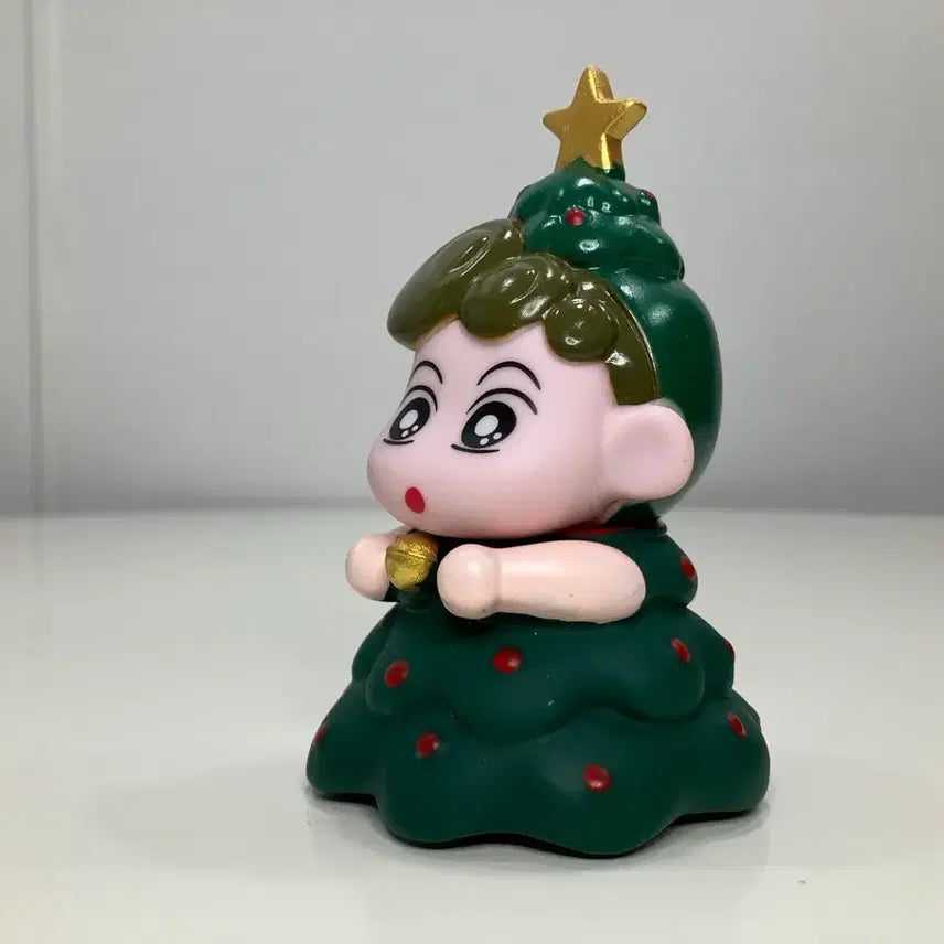 [BUNJANG] Christmas Tree Jjang-a Figure / 짱구 크리스마스 트리 짱아 피규어