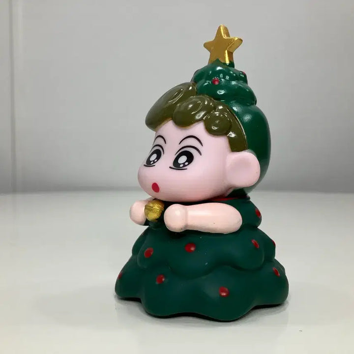 [BUNJANG] Christmas Tree Jjang-a Figure / 짱구 크리스마스 트리 짱아 피규어