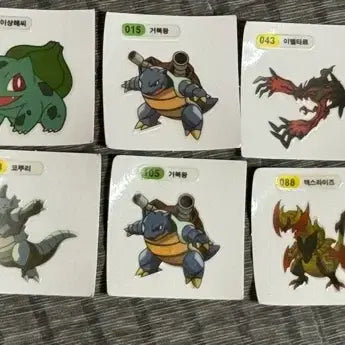 [BUNJANG] Pokemon Sticker Set / 포켓몬 띠부씰 (정품은 아님)