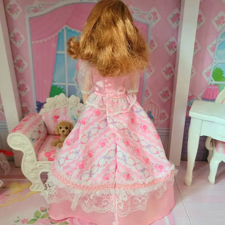 [BUNJANG] Takara Tomy Rika-chan Floral Wedding Dress Doll / 타카라토미 리카인형 플로럴 웨딩 드레스 리카인형
