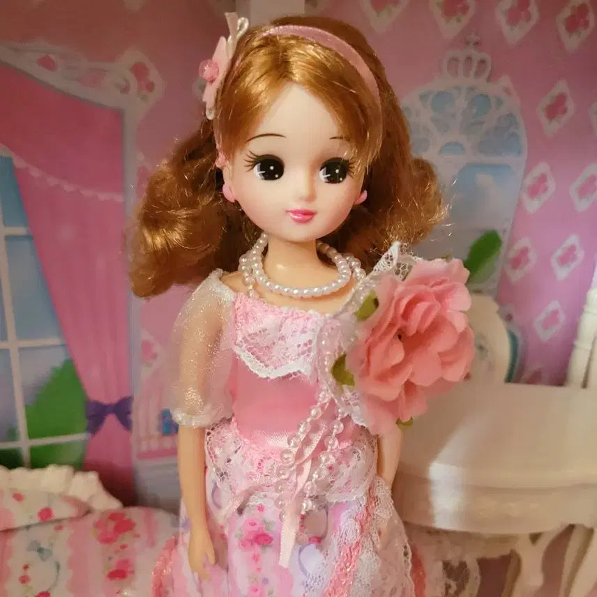 [BUNJANG] Takara Tomy Rika-chan Floral Wedding Dress Doll / 타카라토미 리카인형 플로럴 웨딩 드레스 리카인형