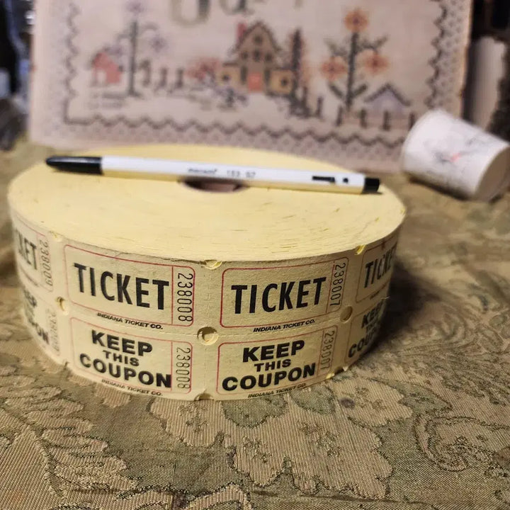[BUNJANG] Raffle Ticket Roll (16.3cm Diameter) / USA 티켓은 주로 이벤트, 축제, 경품권 추첨권 응모권 등에서 입장 확