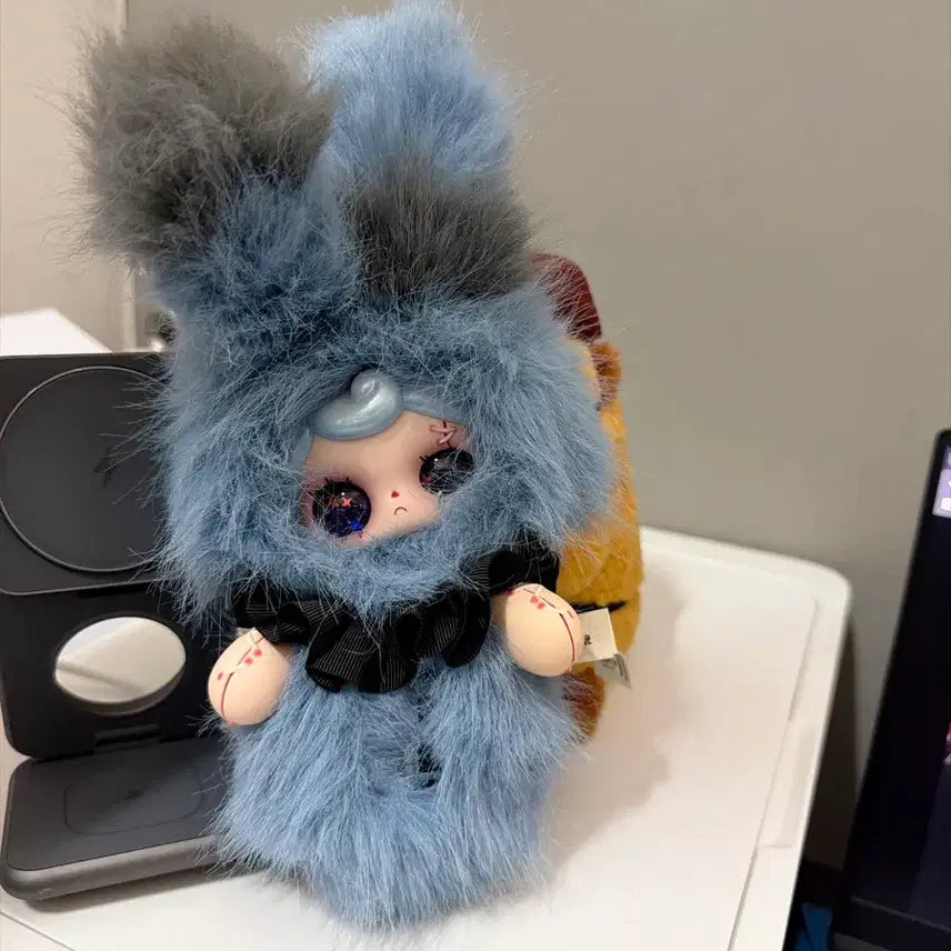 [BUNJANG] BABYSTORY Yuna Ghost Doll Keychain Light Blue / 베이비쓰리 유나 인형 키링 하늘색 고스트