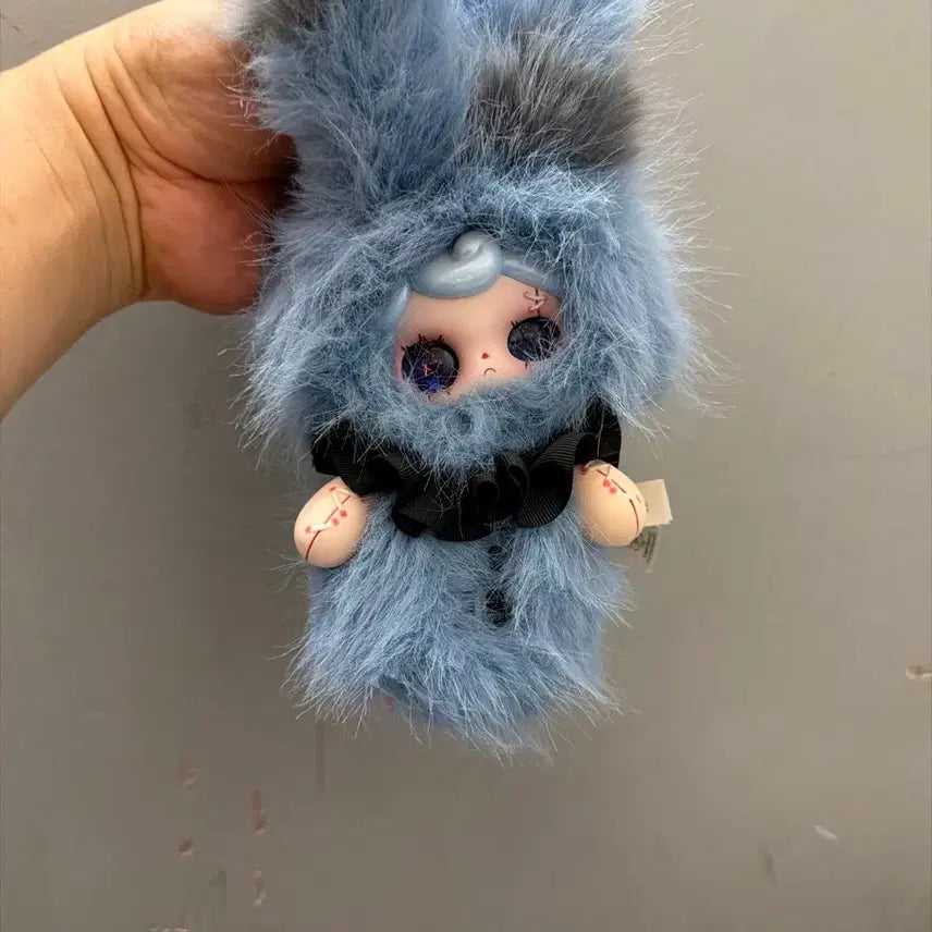 [BUNJANG] BABYSTORY Yuna Ghost Doll Keychain Light Blue / 베이비쓰리 유나 인형 키링 하늘색 고스트