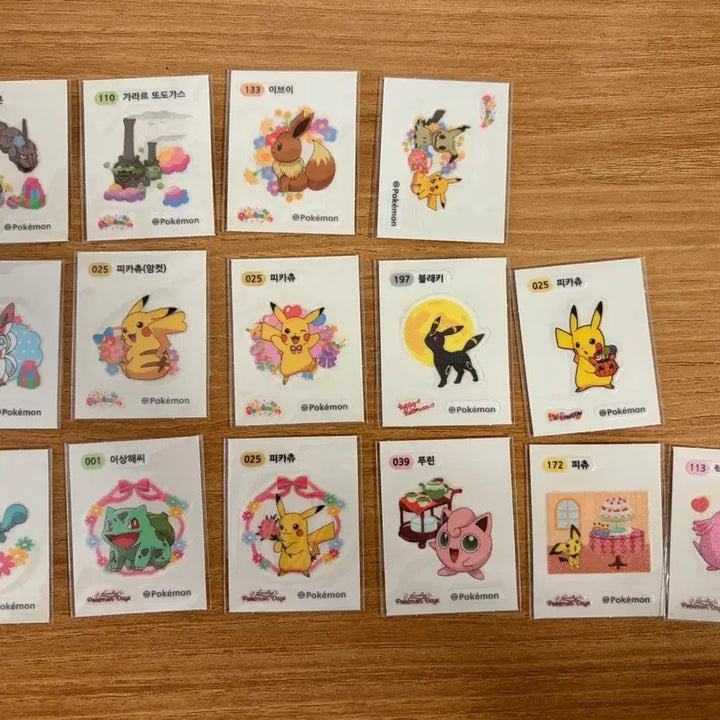 [BUNJANG] Pokemon Event Stickered Set / 포켓몬 이벤트 띠부씰 일괄