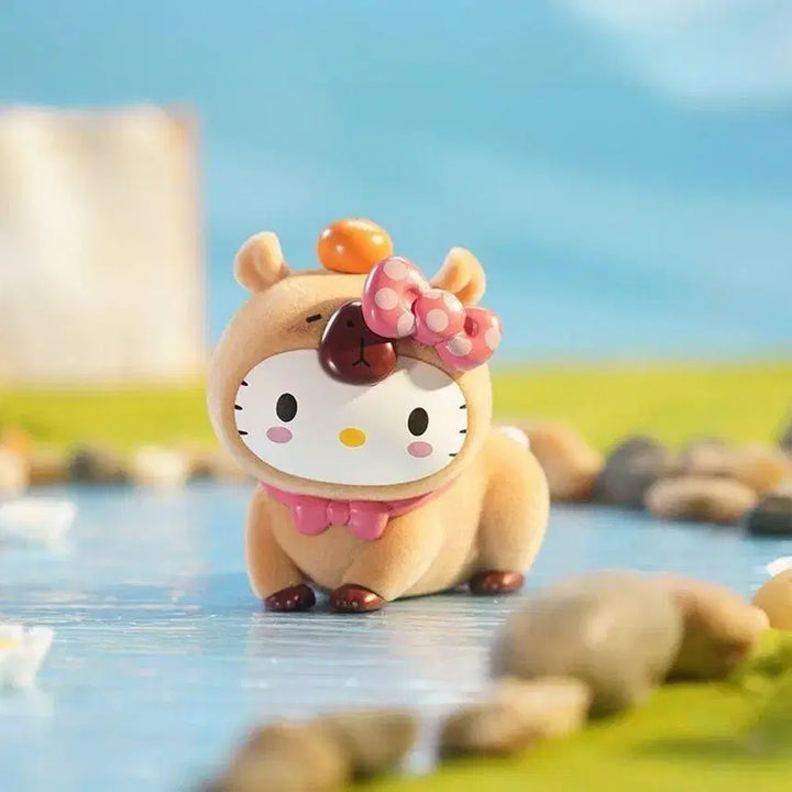 [BUNJANG] Sanrio Relaxed Capybara Kitty Figure / 산리오 느긋한 카피바라 키티