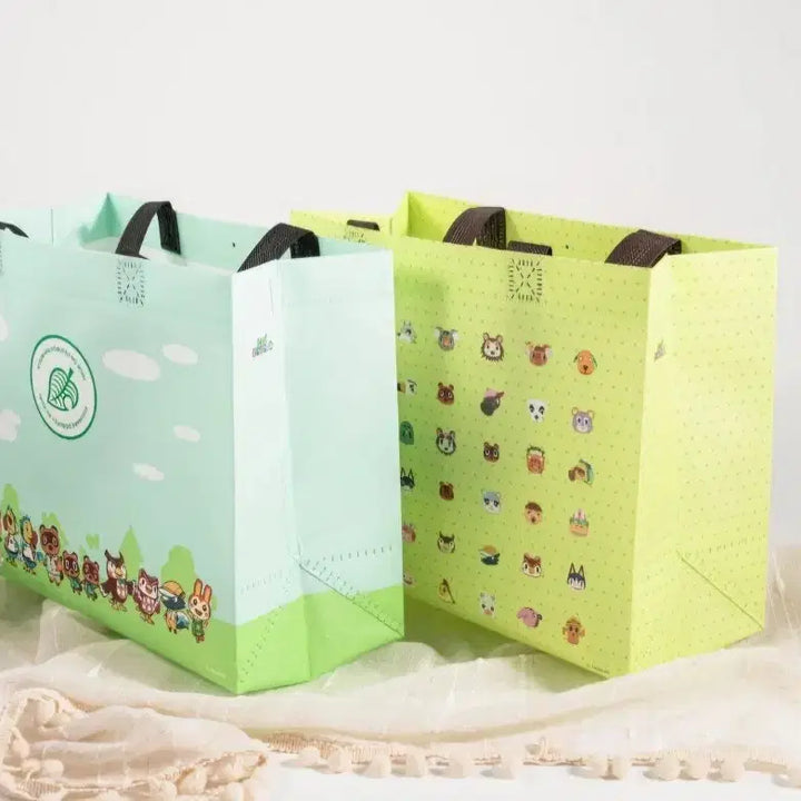 [BUNJANG] Animal Crossing 2 Type Set Tarpaulin Bag / 동물의숲 2종 세트 세븐일레븐 한정 타포린백