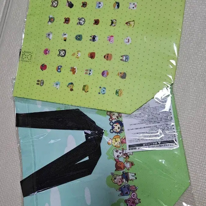 [BUNJANG] Animal Crossing 2 Type Set Tarpaulin Bag / 동물의숲 2종 세트 세븐일레븐 한정 타포린백
