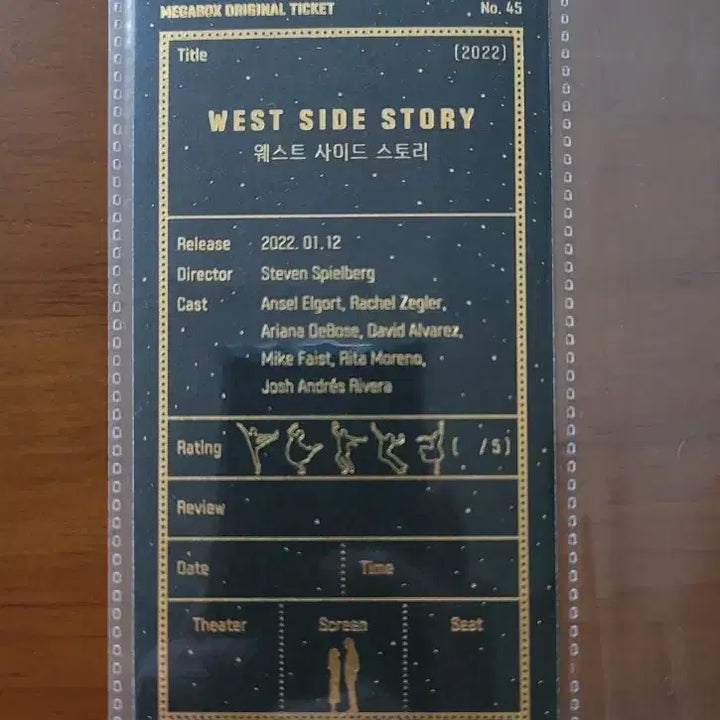 [BUNJANG] West Side Story Original Ticket / 웨스트 사이드 스토리 오리지널 티켓