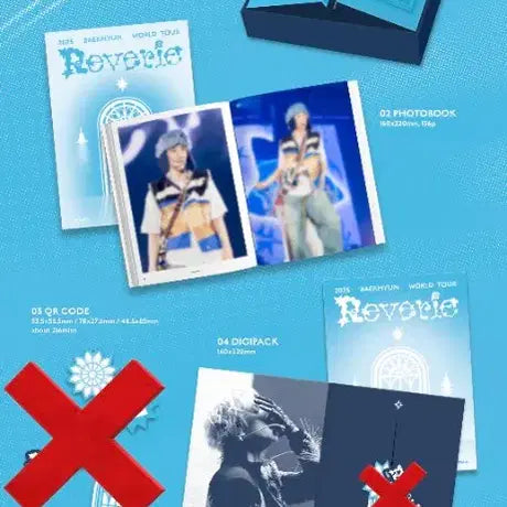 [BUNJANG] BAEKHYUN Leveri World Tour Merchandise Photocard Excluded / 백현 레버리 월드 투어 md 포카 없음