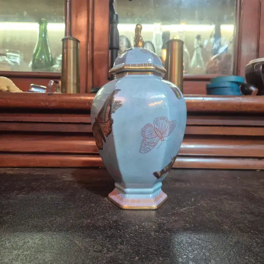 [BUNJANG] Carlton Ware Stoke-on-Trent Butterfly Motif Vase / 영국 스토크온트렌트(Stoke-on-Trent) 칼튼 웨어