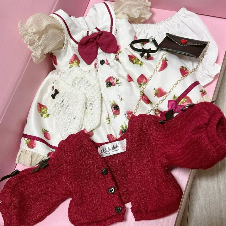 [BUNJANG] Kaleidoll Strawberry Dress Set Kumako Size / Kaleidoll 카레이돌 딸기 원피스 세트 쿠마코 사이즈