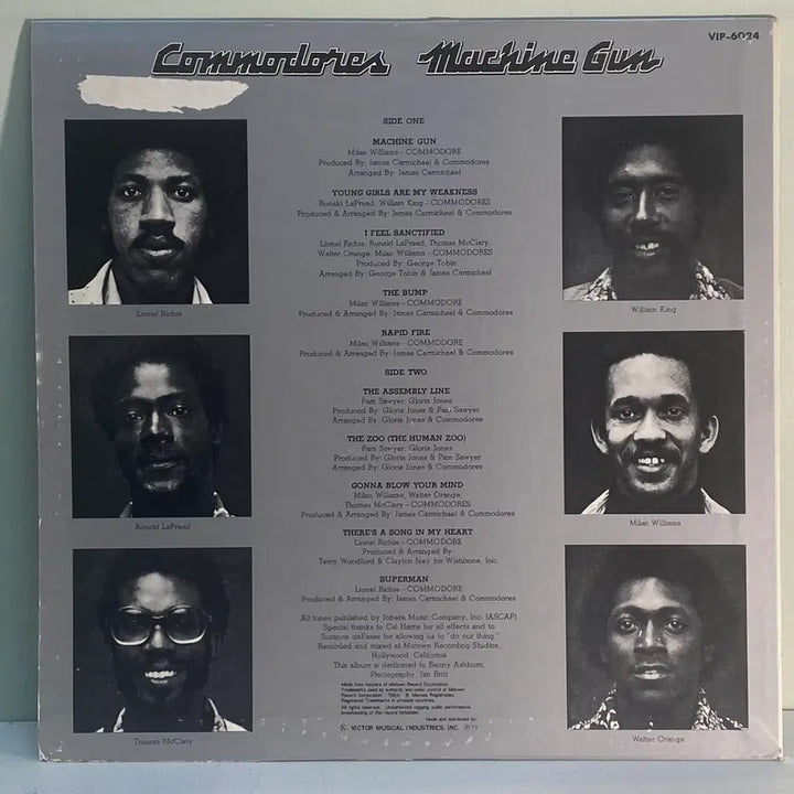 [BUNJANG] Commodores - Machine Gun (1977) US Reissue LP / (수입중고LP-소울/훵크) Commodores -Machine Gun