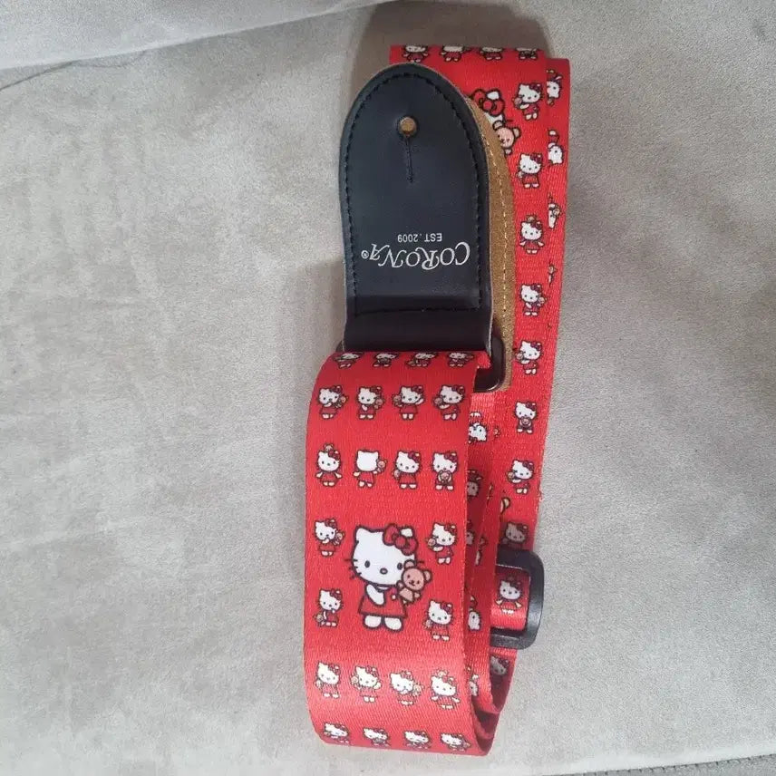 [BUNJANG] Sanrio Hello Kitty Guitar Strap (Corona Brand) / [정품] 고전 키티 기타 밴드줄 (코로나 브랜드)