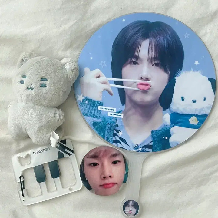 [BUNJANG] X-DIZ Jeongsu Bundle Set Carabiner Uchiwa / 일괄) 엑디즈 정수 비공굿 둥코 맹수 카라비너 우치와