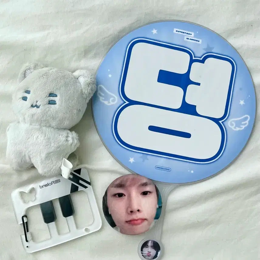 [BUNJANG] X-DIZ Jeongsu Bundle Set Carabiner Uchiwa / 일괄) 엑디즈 정수 비공굿 둥코 맹수 카라비너 우치와