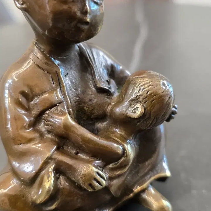 [BUNJANG] Dong Bronze "Mother and Child" Sculpture / 동브론즈 "엄마와 아기"