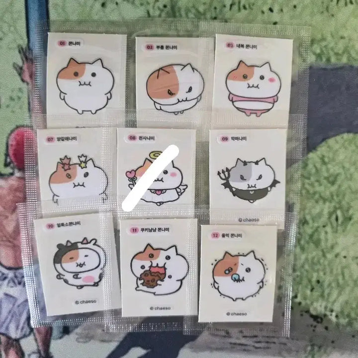 [BUNJANG] Jjonnyami Sticker Collection / 쫀냐미 띠부씰 판매...5번,7번,9번,16번,17번,18번,28번