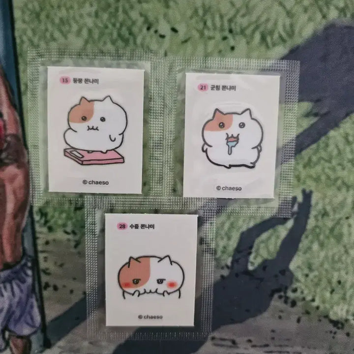 [BUNJANG] Jjonnyami Sticker Collection / 쫀냐미 띠부씰 판매...4번,7번,8번,24번,25번,29번,30번